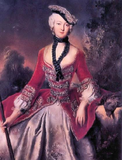 antoine pesne Portrait of Sophie Marie Grafin Voss oil painting picture